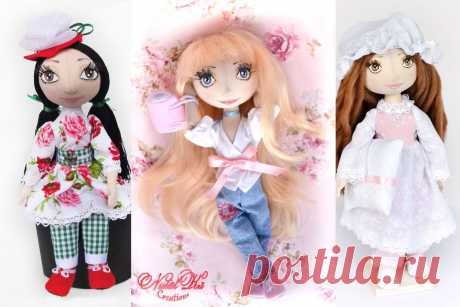 Выкройка текстильной куклы.