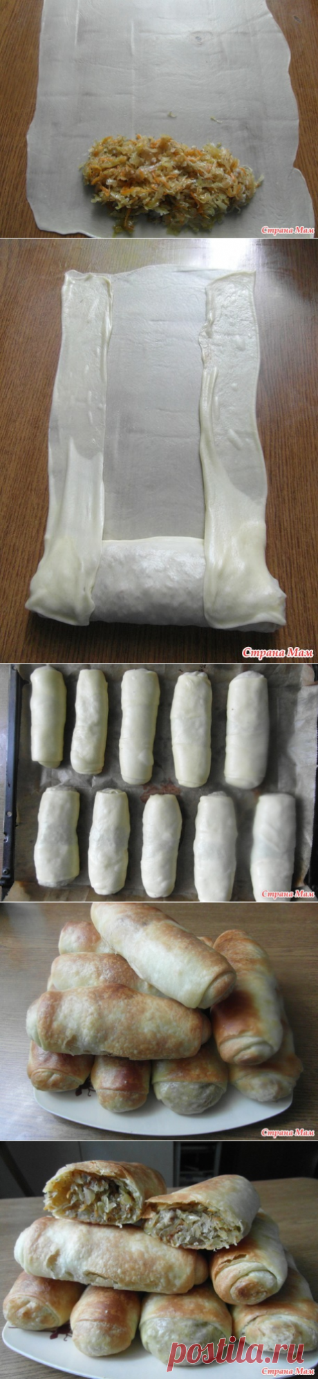 Капустные трубочки
2,5-3 стакана муки
0,5 ст воды
0,5 ст растительного масла
сахара
соли
(соль, сахар сыпьте по вкусу.. но в равных пропорциях... у меня на глаз было по столовой ложке, но без горки)
-замесить тесто и дать полежать...