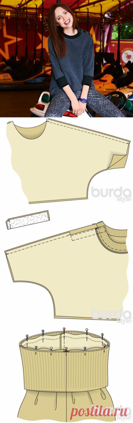 Свитшот, выкройка