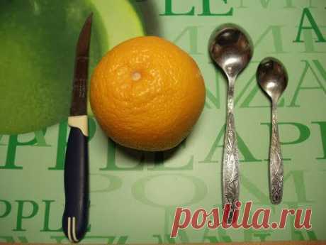 Как легко почистить апельсин ложкой Быстрый легкий способ