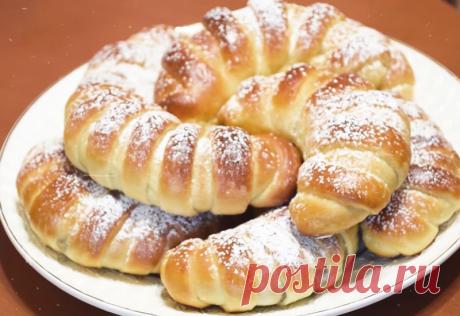 Вкусные рогалики с повидлом