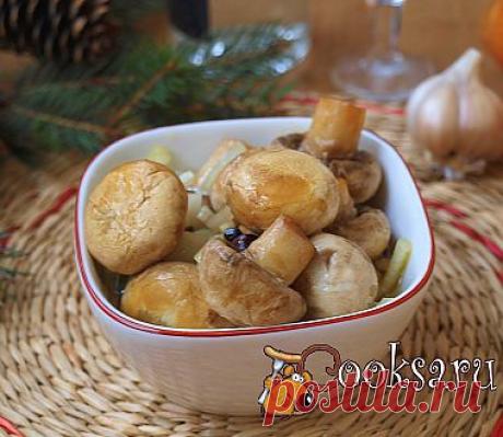 Очень быстрые маринованные шампиньоны рецепт с фото