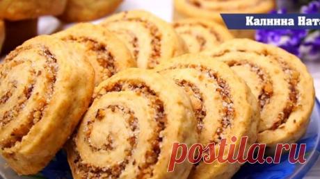 Постное печенье с орехами. Готовится в считанные минуты, без яиц и без сливочного масла. требуется минимум продуктов | Готовим с Калниной Натальей | Дзен