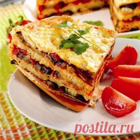 БЛЮДО ВЫХОДНОГО ДНЯ. Слоёный пирог с баклажанами