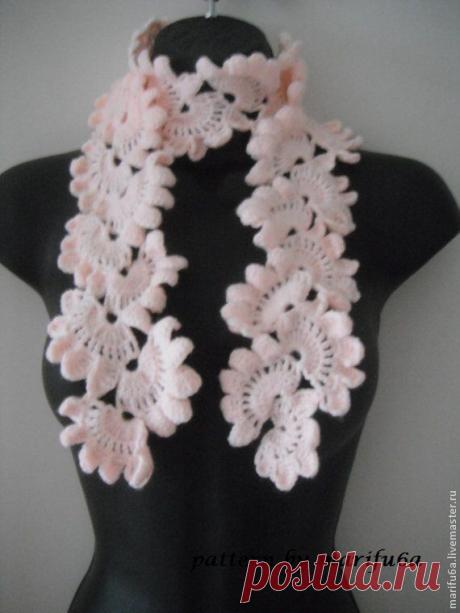 Вяжем шарф из ленточного кружева - Ярмарка Мастеров - ручная работа, handmade