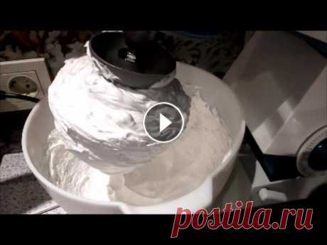 Описание- ПОШАГОВО :и детально расскажу свой рецепт белково-заварного крема Ингредиенты: 4 белка (125г)+30г сахара +10г ванильного. сахара 90мл воды+2...