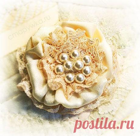 Кружевная винтажная брошь своими руками - Декор - СЕКРЕТЫ РУКОДЕЛИЯ - HANDMADE-МУЗЕЙ • Авторская одежда, вещи ручной работы