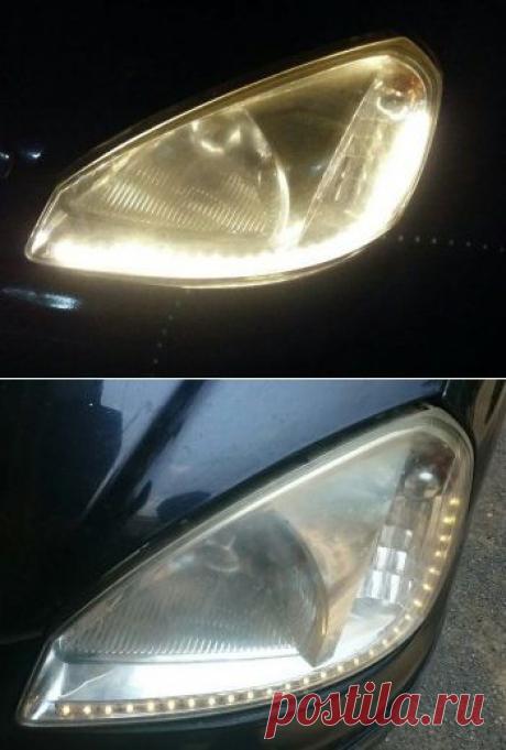 Вставляем светодиодную ленту в фару вашего авто — Своими руками