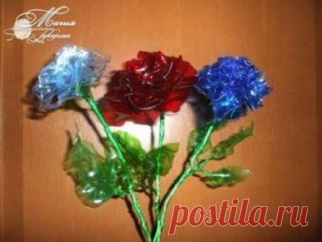 Цветы из пластиковых бутылок