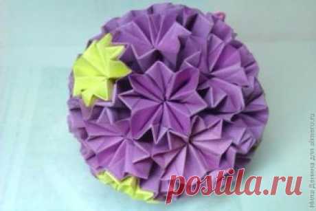 Кусудама. Шары кусудама, как известно, приносят мир и счастье в дом. Их можно использовать как декор или украшение на любой праздник. Они создают эффект нарядности. Сделать такой шарик может каждый. Предлагаю мастер-класс по созданию супершара...