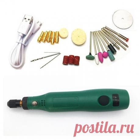 USB Mini Rotary Electric Grinder Drill 15000rpm Wood Stone Grinding Polishing Gr - US$16.99