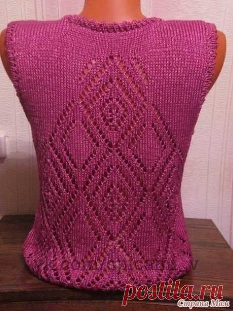 Вязаные летние маечки спицами 
🏻У нас еще много интересного