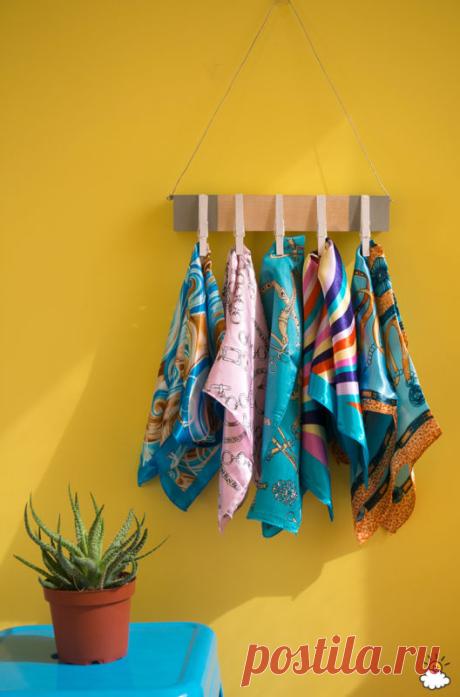 Easy, DIY Clothespin Scarf Hanger Is A Stylish Storage Solution | eBay
