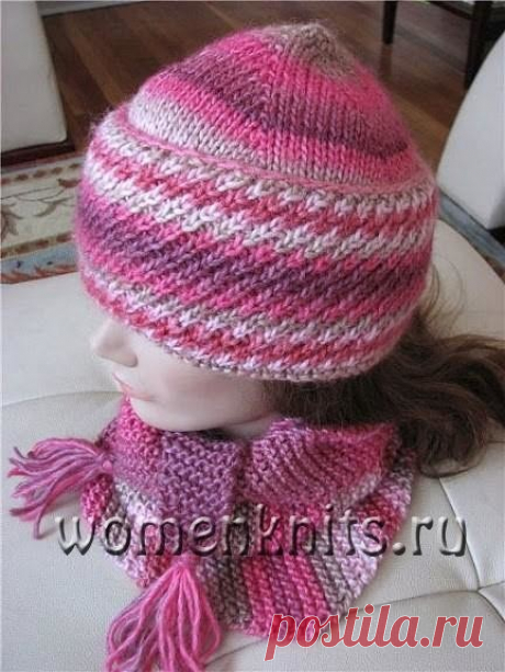 Шапочка с широким отворотом спицами
Описание: https://womanknits.ru/vyazanie-dlya-zhenshchin/shapki-berety/shapochka-s-shirokim-otvorotom-spicami