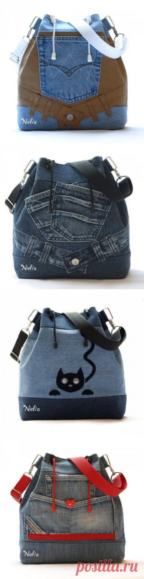 Как сшить рюкзак из старых джинсов своими руками (выкройки) | Тысяча и одна идея
