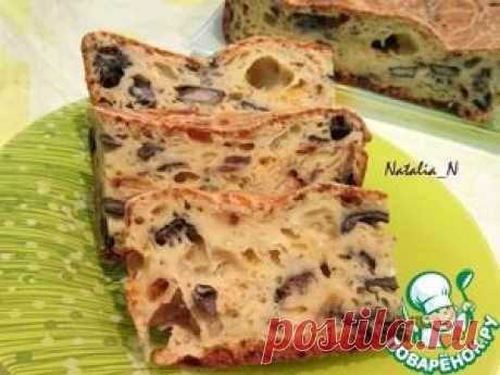 Закусочный кекс с грибами - кулинарный рецепт