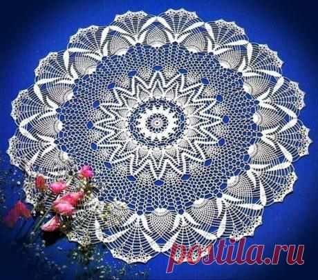 Салфетки крючком.