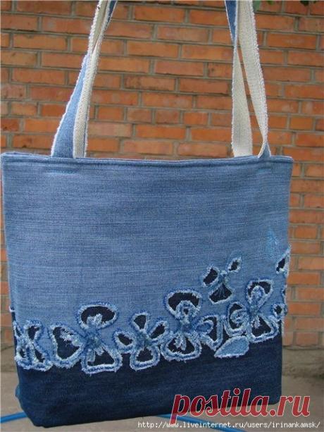 Джинсовые переделки – сумка из джинсов | Рукоделие