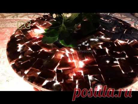 Table of waste wood and resin ArtLine Crystal+!!! Стол из обрезков и смолы ArtLine Crystal+!