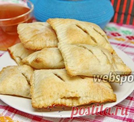 Слойки с карамельными яблоками