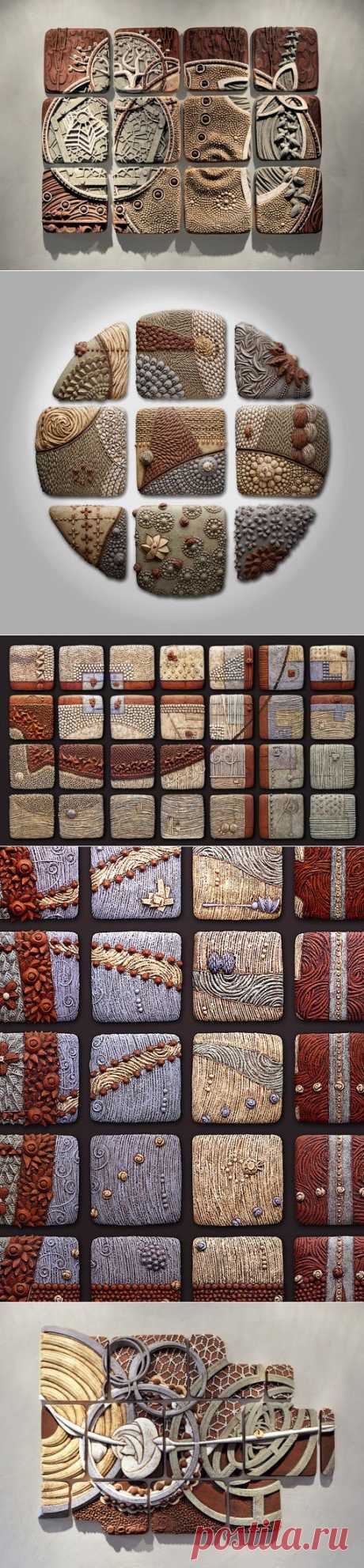 Удивительные керамические панно Bas Relief