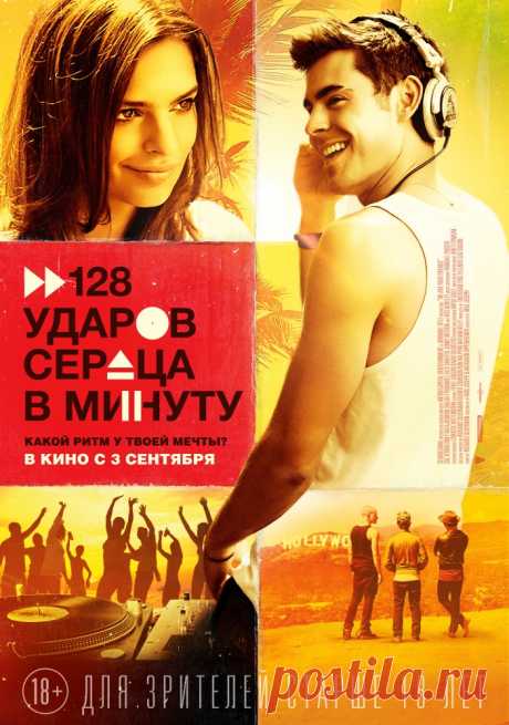 128 ударов сердца в минуту (2015).
Лос-Анджелес, Калифорния — это мир бесконечных возможностей днем и нереальных голливудских вечеринок ночью. Оба этих мира стремится покорить молодой DJ по имени Коул, неустанно работающий над своим пробивным треком, который должен взорвать весь мир. Его замечает и берет под крыло опытный продюсер Джеймс, но все становится крайне запутанным, когда Коул влюбляется в молодую подружку Джеймса. Вскоре перед Коулом встает непростой выбор между любовью, верностью.