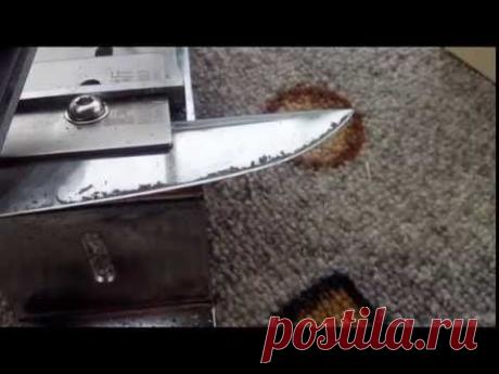 Шашка.(8.1)Заточка в домашних условиях.Видео для новичков как я. - YouTube