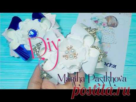 🎀Цветочный декор или серединки для бантиков из фома и страз,для любых бантиков из лент или Эко-кожи
