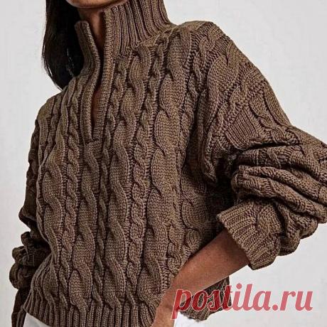 «Всё шоколадно!» — трендовый цвет наступающего 2025 года. 9 моделей спицами с описанием и схемами | Вязание с Paradosik_Handmade | Дзен