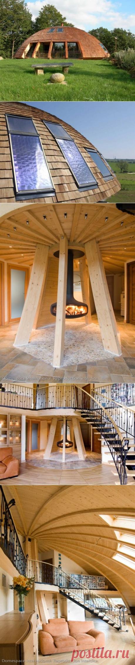 Вращающийся экологичный дом "Domespace"