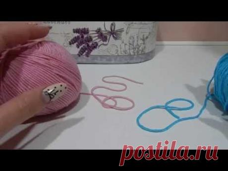 ♥♥ Как связать две нити при вязании ♥♥