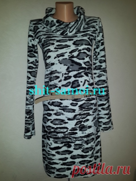 Как построить выкройку воротника хомут. Платье с воротником хомут и рукавом реглан. Вариант схемы трапециевидного хомута, связанного самостоятельным изделием с фото