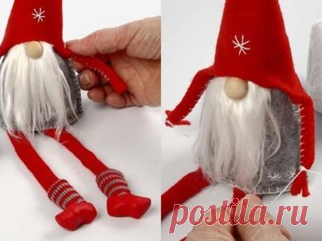 Новогодние гномы своими руками: выкройки, инструкции, идеи. Мастер класс по изготовлению гномиков на Новый Год. Скандинавский гном