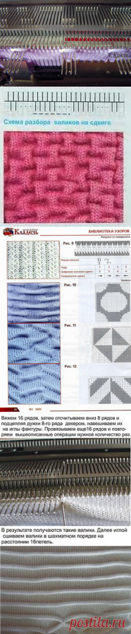 "Драпировка" на машине (валики).