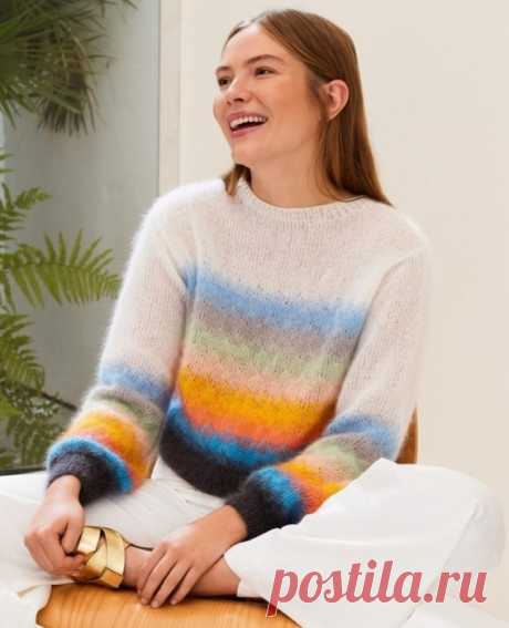 Пуловер. Спицы.