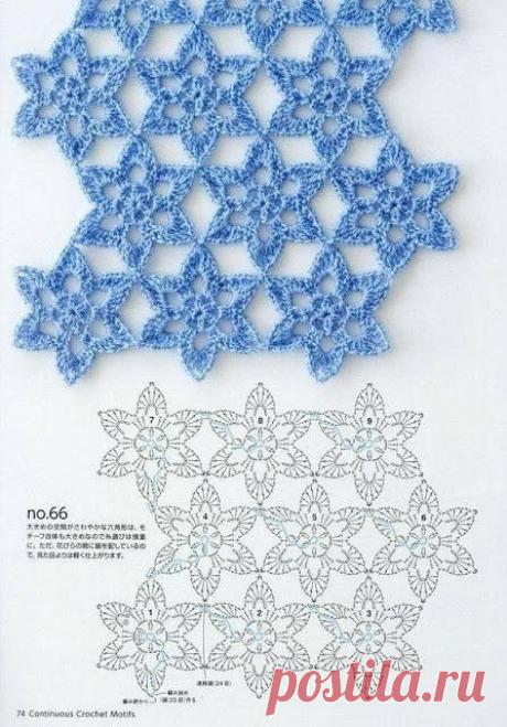 Безотрывное вязание крючком