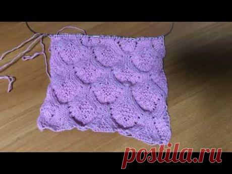 Очаровательный универсальный узор спицами