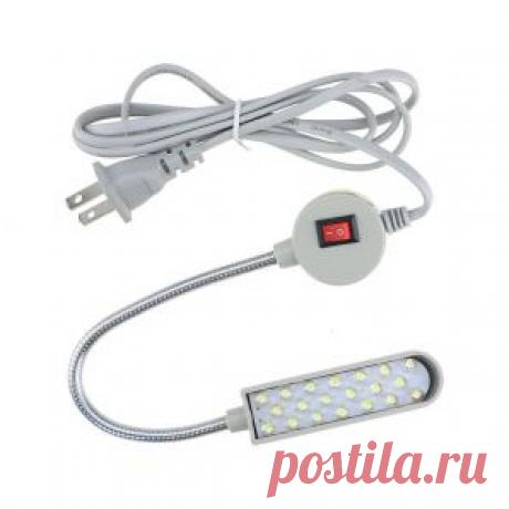 Светильник - лампа энергосберегающий для швейных машин 20 светодиодов (220V) на магните Светильник - лампа JUKI энергосберегающий для швейных машин 30 светодиодов (220V) на магните дешево с доставкой по Киеву и Украине