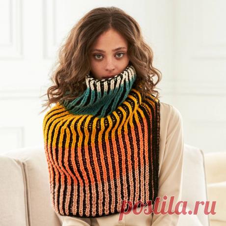 Снуд в технике бриошь "Gotta Split" - WEKNIT