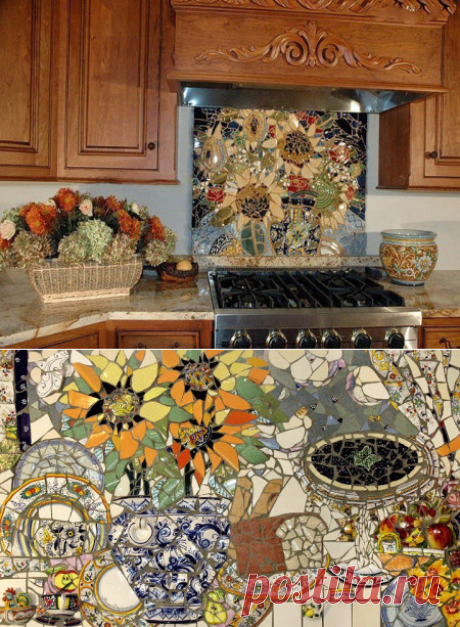 Мозаика из битой плитки: мастер-класс по укладке своими руками