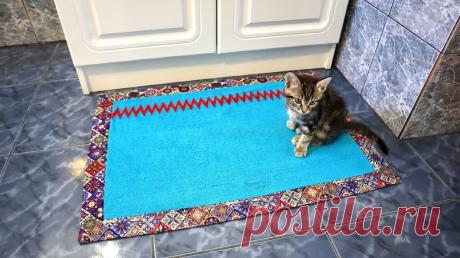 Достала из шкафа почти новый, но бракованный полотенец и пустила его в дело. В этот раз весь секрет в необычной обработке края | Шебби-Шик | Яндекс Дзен