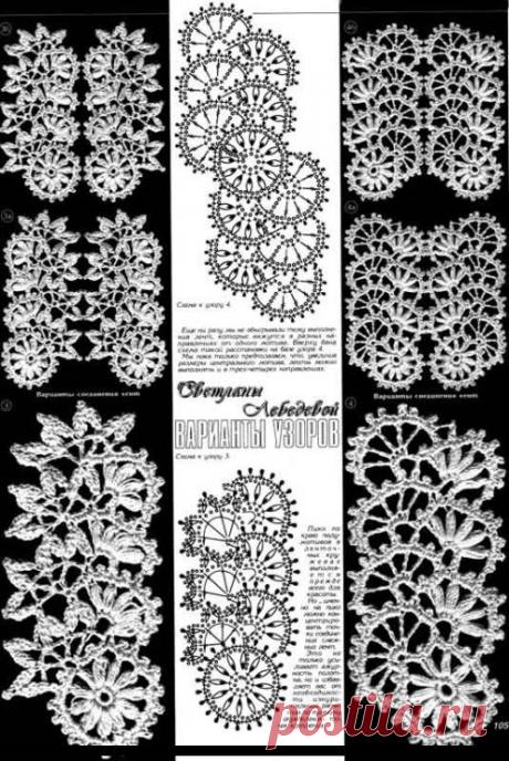 Ленточное кружево схемы узоров | Доска объявлений Full Shop