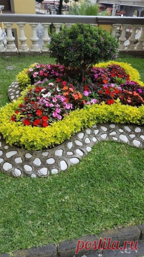Идеи клумбы на даче