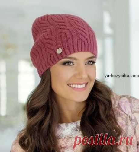 Модная молодежная шапка-бини.. Модные женские шапки: осень - зима 2017