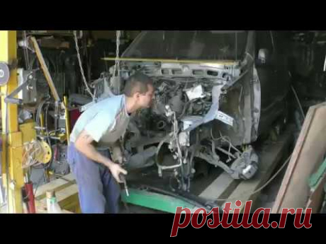 Toyota FunCargo. Тянем и ставим геометрию переда. 3 часть.