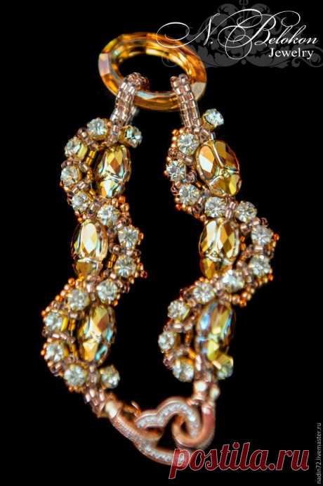 Делаем браслет со скарабеями Swarovski - Ярмарка Мастеров - ручная работа, handmade