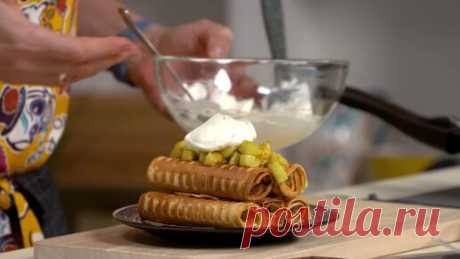 Василий Емельяненко готовит в Мультипекаре REDMOND вафли с карамельным яблоком и сметанным кремом | REDMOND Smart Home | Дзен