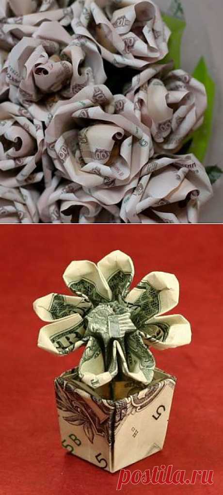 Букет из денег. Мастер-класс ― Женский журнал WomanWay