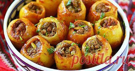Картофель, фаршированный мясом