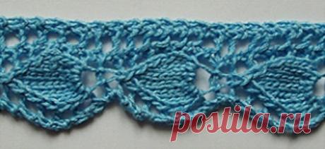 Кайма спицами - схемы (27 вариантов)